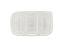 Ver imagem 3 de Kit 4 Potes Conservador de Alimentos Plástico Livre de BPA C/ 3 Divisórias Nitron 1,1L e Tampa P/ Pe