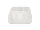 Ver imagem 4 de Kit 4 Potes Conservador de Alimentos Plástico Livre de BPA C/ 3 Divisórias Nitron 1,1L e Tampa P/ Pe