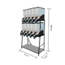 Ver imagem 2 de Dispenser 10 Módulos 35 Litros Armazenamento Ração Grãos Cereais 2 Geração Preto Plast Penser