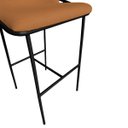 Ver imagem 6 de Kit 2 Banquetas Alta Bancada Base de Ferro Preto Jbv Móveis: Terracota
