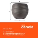 Ver imagem 3 de Vaso Canela Preto 29 Terrano