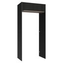 Ver imagem 1 de Porta-geladeira 103 Cm 1 Porta Basculante Preto/rustic/preto Lux Madesa