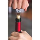 Ver imagem 3 de Saca-rolha Boccati Duas Lâminas Pinça Gourmet Garrafa Vinho Prata Metalizado
