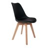 Conjunto Preto Para Leitura Para Quarto Decorativa Nova Decor Kit De Mesa Com Cadeira - 5