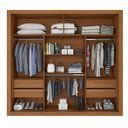 Ver imagem 3 de Guarda Roupa de Casal Trianon 2 Portas de Correr Cinamomo Areia Zanzini