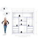 Ver imagem 5 de Guarda Roupa de Casal Trianon 2 Portas de Correr Cinamomo Areia Zanzini