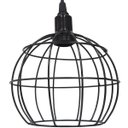 Ver imagem 4 de Lustre Pendente Aramado Duplo Globo Cabo Regulável Luminária Agp Ilumini Globo Luxdpenar Preto