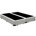 Ver imagem 1 de Base Box King Bipartido Suede Branco 38x198x203