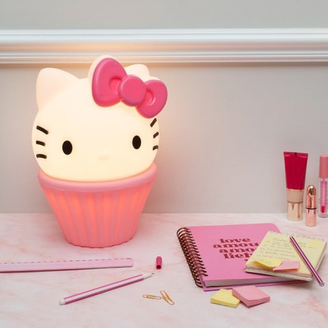 Luminária 3d Hello Kitty Cake Rosa Bivolt