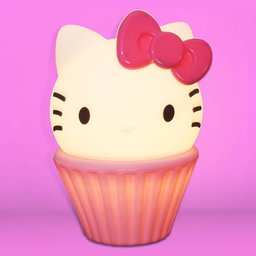Luminária 3d Hello Kitty Cake Rosa Bivolt - 3