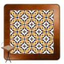 Ver imagem 2 de Mesa Madeira Azulejo 60x60cm - Bistrô Fixa 98cm - Natural - Anos Dourados