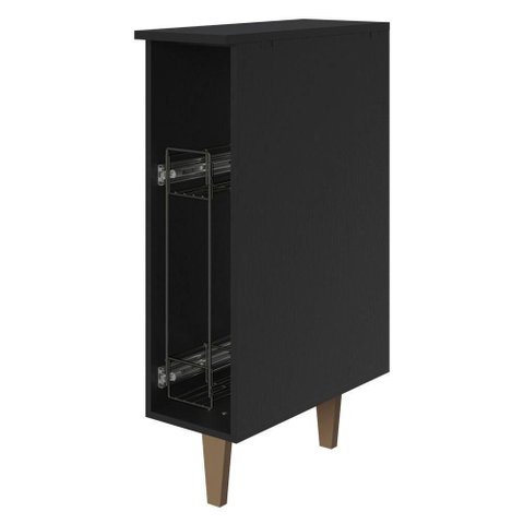 Balcão Porta-temperos Preto Reims Madesa Preto