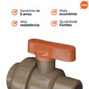 Ver imagem 6 de Registro de Esfera Soldável com União 60mm Fortlev