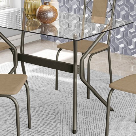 Tampo de Vidro para Mesa de Jantar 120cm