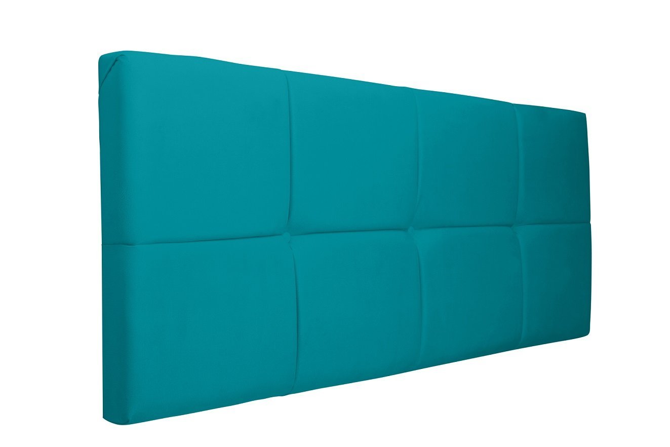 Painel Cabeceira Casal 1,40cm Azul Turquesa - 1