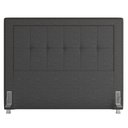 Ver imagem 3 de Cabeceira Cama Box Casal King 195cm Paolla P02 Linho Chumbo - Mpozenato