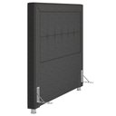 Ver imagem 4 de Cabeceira Cama Box Casal King 195cm Paolla P02 Linho Chumbo - Mpozenato