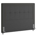 Ver imagem 1 de Cabeceira Cama Box Casal King 195cm Paolla P02 Linho Chumbo - Mpozenato