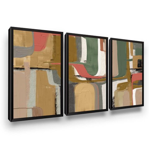 Quadro Decorativo Sala Textura Gesso Moldura