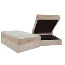 Ver imagem 1 de Cama Box Baú Casal + Colchão Molas Inovaflex Supreme
