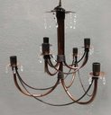 Ver imagem 1 de Luminária Dupla de Metal Artesanal para Decoração de Sala de Jantar