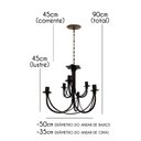 Ver imagem 2 de Luminária Dupla Pendente De Teto para Iluminação De Sala Grande