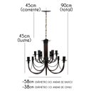 Ver imagem 2 de Luminária Pendente De Teto com Dois Andares Iluminação De Sala Grande
