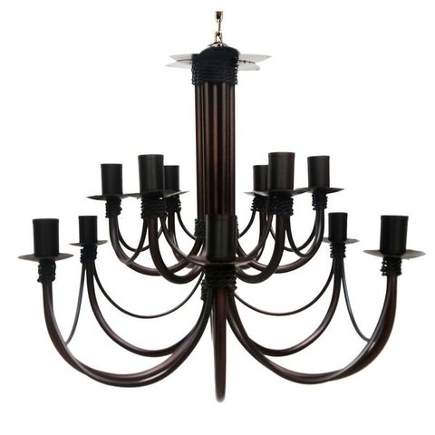 Luminária Pendente De Teto com Dois Andares Iluminação De Sala Grande