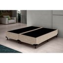 Ver imagem 2 de Base Box Casal Bipartido Suede Bege 40x138x188