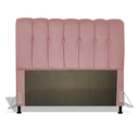 Ver imagem 1 de Cabeceira Estofada Florença 160 cm Para Cama Box Quarto Queen Size Luxo MV Estofados Suede Rose