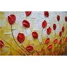 Quadro Pintura Tela floral cozinha abstrata Decorativo 5447: 100cm (A) x 200	cm (L) - 5