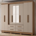 Ver imagem 1 de Guarda Roupa Casal San Lorenzo 8 Pts 4 Gvt com Espelho Moval
