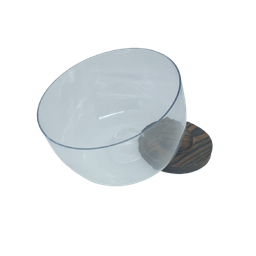 Pote De Vidro Com Base Mdf 23 Cm HOME DESING - 2