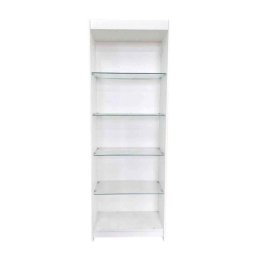Prateleira Vidro Expositor Branco 185x64x32cm - Deep - 1