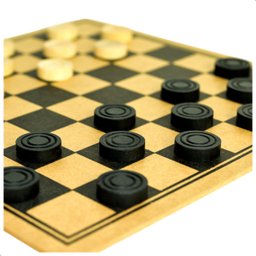 24 Peças para Jogo de Dama em Madeira Sports Mania - Preto - 9