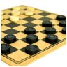 24 Peças para Jogo de Dama em Madeira Sports Mania - Preto - 9