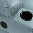 Ver mais imagens de Poltrona do Papai Sala de Cinema Reclinável Mia Power Elétrico Base Fixa Couro Azul Celeste G40 - Gr