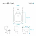 Ver imagem 2 de Assento Sanitario Poliester Quadra Vermelho para vaso Deca
