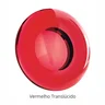 Assento Sanitario Poliester Quadra Vermelho para vaso Deca - 3