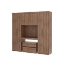 Ver imagem 1 de Guarda Roupa Solteiro 6 Portas 2 Gavetas Porto Carraro Freijó