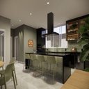Ver imagem 2 de Kit com 2 Banquetas Ipanema Média para Cozinha em Polipropileno e Base em Aço Pintado - Verde Aloe