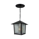 Ver imagem 4 de Lustre Pendente Blumenau Colonial Nina Quadrado Vidro Pontilhado E27 Bivolt Preto Fosco