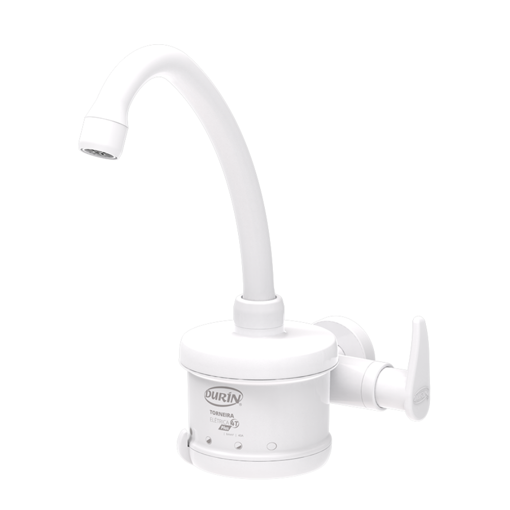 Torneira Elétrica Plus para Cozinha de Parede Bica Alta 4 Temperaturas Branca 5500w / 220v Durín - 1