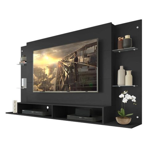 Painel com Suporte TV 60" Nairóbi Multimóveis V3071 Preto