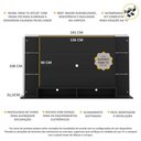 Ver imagem 4 de Painel com Suporte TV 60" Nairóbi Multimóveis V3071 Preto