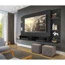 Ver mais imagens de Painel com Suporte TV 60" Nairóbi Multimóveis V3071 Preto