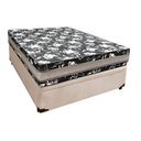 Ver imagem 5 de Cama Base Box Baú Casal Super Black Suede Bege + Colchão Casal Super Black D33 28x138x188