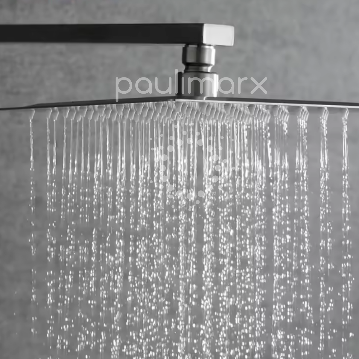 Kit Ducha 20x20 Slim Parede Cromado+acabam Registro Piscina - 2