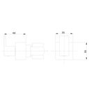 Ver imagem 5 de Kit Ducha Quadrada 20x20 Slim Ultra Fina e Acabamento para Registro Base Deca de 1/2 ou 3/4 Cromado