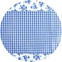 Ver imagem 3 de Toalha de Mesa Termica REDONDA - FLORES AZUIS - 1,35m Diâmetro * Mesa REDONDA *- PVC - 4 cadeiras -